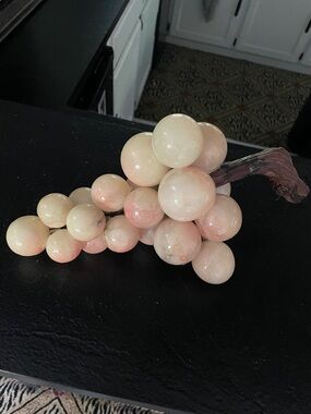 Vintage Pink and Cream Decorative Faux Grape Bunch